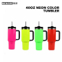 Wealthysub China warehouse sublimation 40oz neon color tumbler